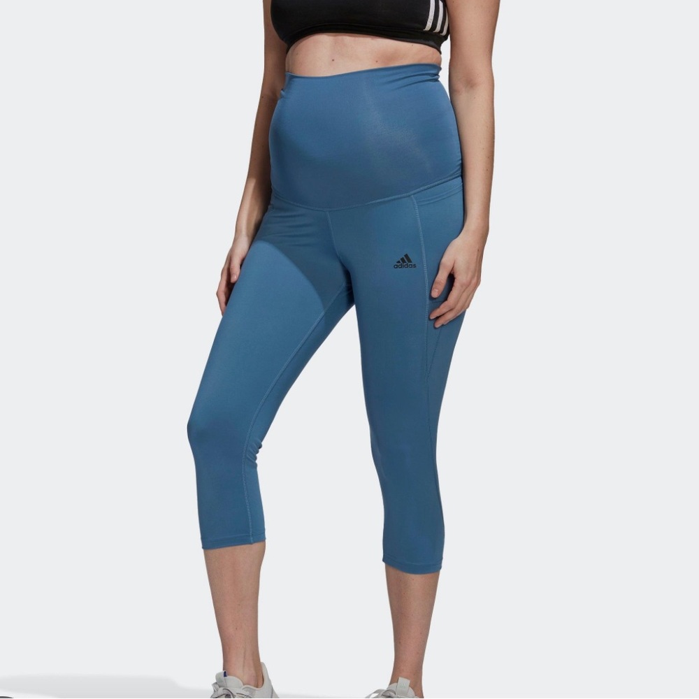 Adidas Blue Maternity Leggings